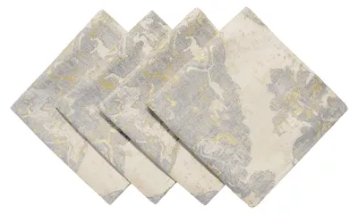 Produktbild von Stoffservietten Beige 45x45 cm - Set von 4 Waschbare Tischdekoration