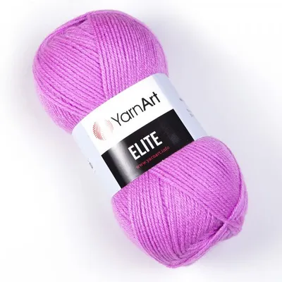 Obrázek produktu pro YarnArt Elite příze 100 g / 400 m - barva 242 orchidejová - pletací a háčkovací příze