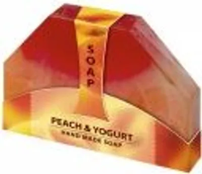 Produktbild von Pfirsich-Glycerin-Seife und Joghurt handgemacht