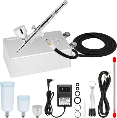 Produktbild von 55 PSI tragbares Airbrush-Set mit Kompressor, multifunktional und vielseitig