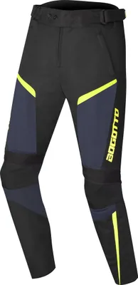 Produktbild von Bogotto Blaze-Air Motorrad Textilhose, schwarz/blau/fluo-gelb, S