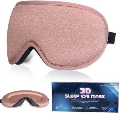 Produktbild von Famanu 3D Schlafmaske für vollständige Lichtblockierung - weich und komfortabel - ideal für Schlaf, Meditation und Reisen - Rosa