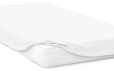 Produktbild von Baumwolle Castle Spannbettlaken Jersey Spannbetttuch 100% Baumwolle Bettlaken , Größe:200 x 220 cm, Farbe:Weiss