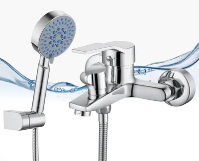 Productafbeelding van Badkraan met Handdouche en 5 Functies Chroom