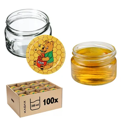 Immagine prodotto di Vasetti KADAX da 250 ml, vasetti per marmellata con coperchio, vasetti ermetici da regalare