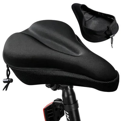 Produktbild von Fahrradsattelüberzug ergonomisch, 28 x 18 cm, Gel, für Indoortraining
