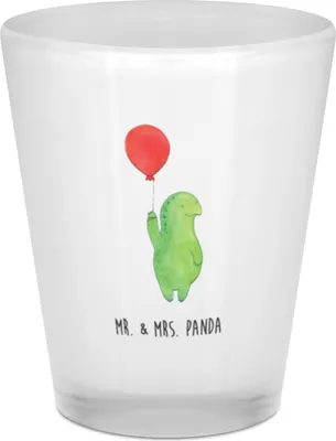 Produktbild von Mr. & Mrs. Panda Shot Glas Schildkröte Luftballon - Transparent - Geschenk, Jahrmarkt, Schnapsglas, Motivation, Stamperl, Schildkröten, Motivationsspruch, Pinnchen
