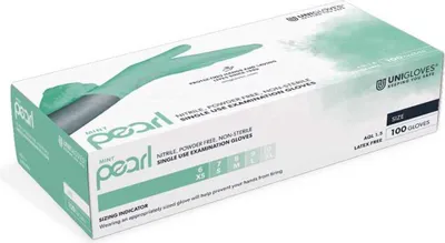 Obrázek produktu pro PEARL ColorLine jednorázové rukavice jednorázové rukavice nitrilové unigloves mint velikost 9 (L)