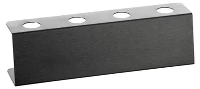 Produktbild von Waffelhörnchen Halterung für 4 Stück, aus gebürstetem Edelstahl, Serie U4, 28 mm Lochung