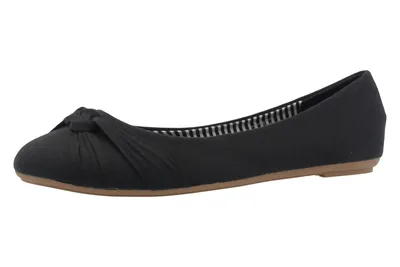 Produktbild von Fitters Footwear Ballerinas in Übergrößen Schwarz 2.514307 Amy Blk Baumwolle große Damenschuhe