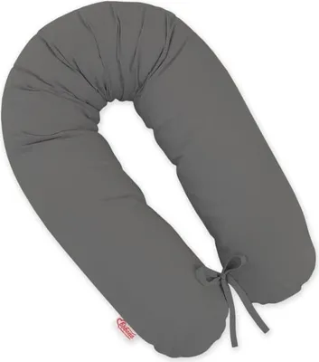 Obrázek produktu pro Těhotenský polštář, tělový polštář, optimální opora - pratelný, 170 cm, antracitový