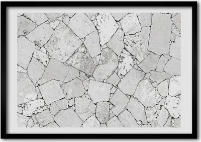 Produktbild von Bild - Bilderrahmen - 100 cm x 70 cm - MDF - Rahmen - Foto - Wandkunst Steinwand