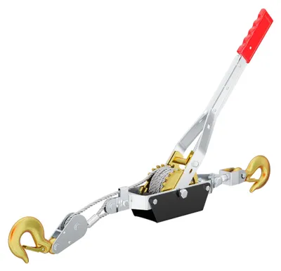 Handseilwinde 4000 kg, 3 m Seil, 2 Haken, Hebezeug
