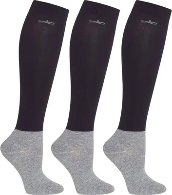 Produktbild von Schockemöhle Sports Turnierstrümpfe Show Socks 3er-Pack Reitsocken Navy/Navy/Navy 36-41