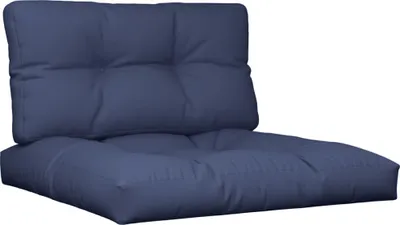 Produktbild von vidaXL Palettenkissen-Set Marineblau 70x40x12 cm Stoff