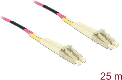 Produktbild von Delock LWL Kabel LC Duplex zu LC Duplex Multimode OM4 25 m