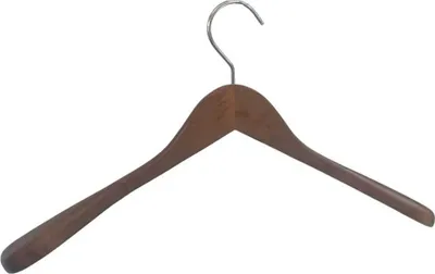 Produktbild von Hochwertiger Kleiderbügel aus Holz 45 cm in Antique-Optik (10 Stück)