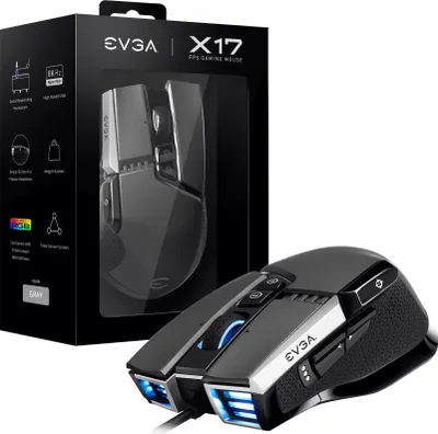 Obrázok produktu pre EVGA X17 - Maus - ergonomisch - optisch - 10 Tasten