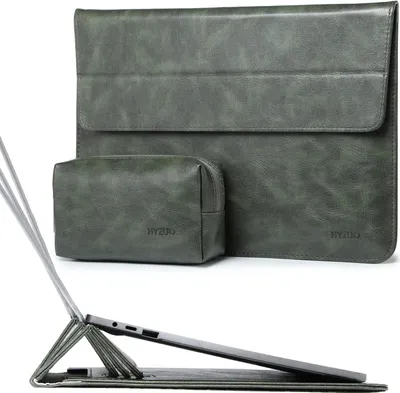 Produktbild von Laptop-Tasche, Tablet, Notebook, Dunkelgrün, 13 Zoll + Mini-Tasche