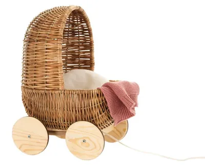 Obrázok produktu pre Retro kočík z ratanu pre bábiky, Egmont Toys