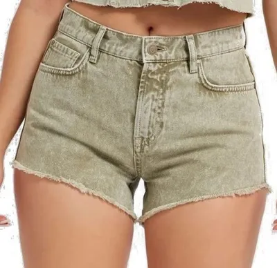 Image de Femmes Guess Manila vert short denim court W30