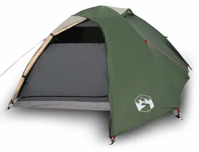 Produktbild von vidaXL Kuppel-Campingzelt 4 Personen Grün Wasserdicht