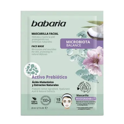 Obrázok produktu pre Babaria Hyaluronsä ure Mikrobiota Gesichtsmaske 20Ml