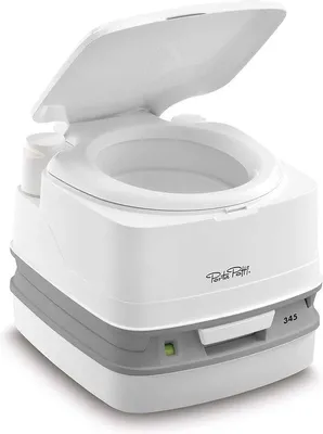 Produktbild von Famanu Tragbare ToiletQube - Weiß-Grau, 330 x 383 x 427 mm