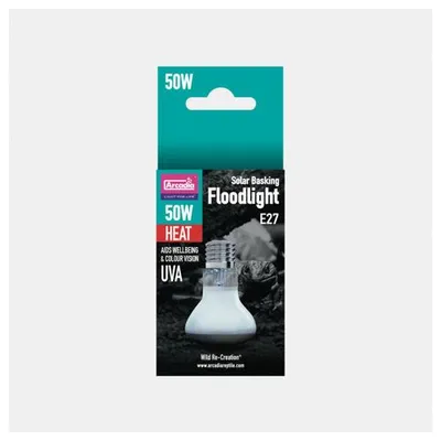 Productafbeelding van Arcadia olar basking floodlight terrarium warmtelamp met UVA 50W