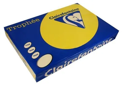 Produktbild von Clairefontaine Trophée Sonnenblumengelb 120g/m² DIN-A3 - 250 Blatt