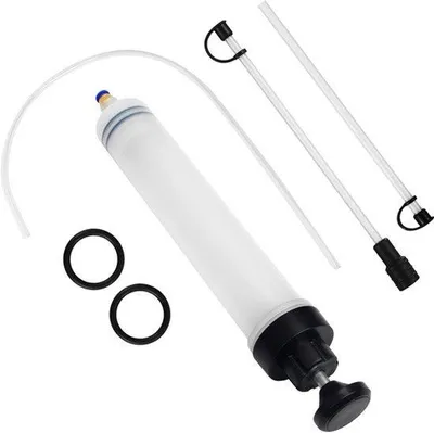 Produktbild von Ölpumpe, 500 ml, mit Schlauch und Schlauch, Saugpumpe zum Absaugen und Füllen von Flüssigkeiten, Handpumpe, geeignet für Bremsflüssigkeit, Getriebeöl, Motoröl
