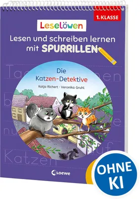 Produktbild von Leselöwen - Lesen und schreiben lernen mit Spurrillen - Die Katzen-Detektive
