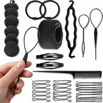 Produktbild von EDIBAZZAR | Haarknoten-Füllkamm-Set