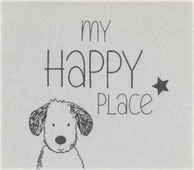 Produktbild von Hundematte gefüttert My Happy Place Farbe Filz 70x80cm von David Fussenegger
