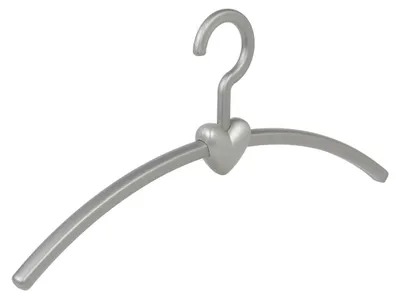 Productafbeelding van Kledinghanger Set van 6 - 45 cm - Plastic - Zilver