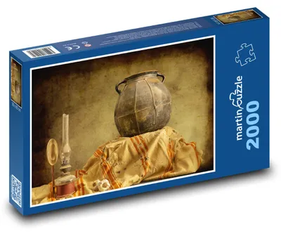 Obrázek produktu pro martinpuzzle - Puzzle 2000 - Starý hrnec - petrolejová lampa, česnek