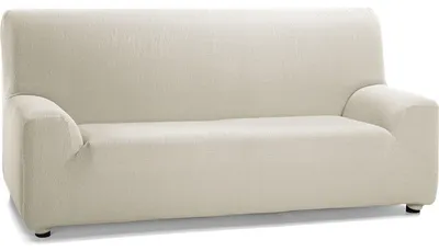 Produktbild von ECOMMERC3 Sofaüberwurf für 3 Sitzer - Farbe Elfenbein - rutschfest und super ver