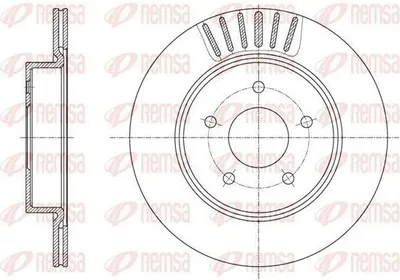 Produktbild von 2x REMSA Bremsscheibe 61623.10 hinten für NISSAN X-TRAIL (T32) 292mm 47mm 5 14kg