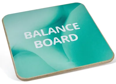 Produktbild von Balance Board für Erwachsene - Wackelbrett Balance-Trainingsgerät - 360° Drehbar - 3-fach Verstellbar - 500 x 500 x 18 mm Holz - Rutschfeste Oberfläche - Für Core-Training Zuhause
