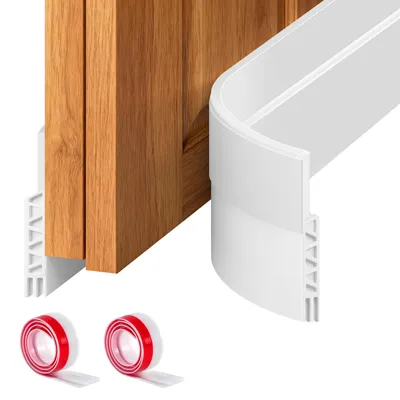 Image de 2 joints d'étanchéité adhésifs pour porte, 5 cm de largeur x 99 cm de longueur