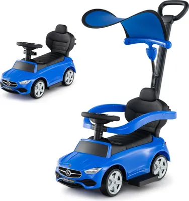 Produktbild von COSTWAY Mercedes-Benz Rutschauto, 3-in-1 Rutschfahrzeug mit Schiebegriff, Stauraum, Lenkschieber, Hupe & Sound, Rutscher Auto Schiebauto ab 1 Jahr