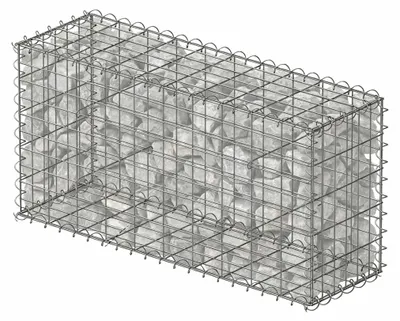 Immagine prodotto di Cestello per gabbioni in acciaio zincato 100x50x30 cm