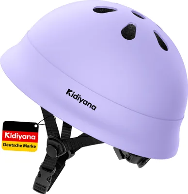 Immagine prodotto di Kidiyana casco per bambini XS 48-54 cm - casco regolabile per bici, skate e scooter, calotta in PC resistente agli urti, da 1 anno, viola