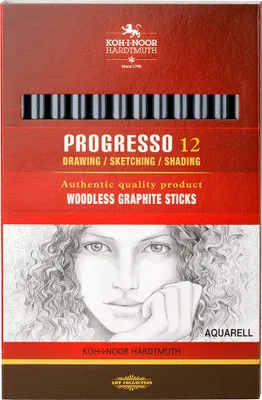 Image de KOH-I-NOOR Progresso Aquarell Woodless Pencil Crayon d'artiste 1 pièce