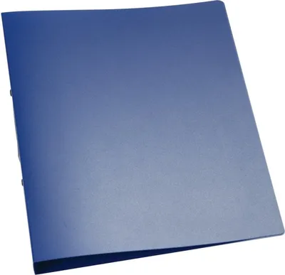 Produktbild von Ringbuch A4 2 Ringe 25mm blau-transluzent Packung mit 48 Stück