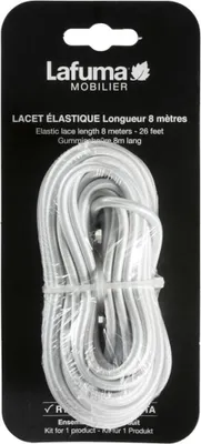 Produktbild von Lafuma "Lafuma 1x Schnüre 8m für Relaxsessel Sonnenliege Gummiband weiss"