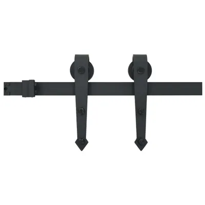 Produktbild von vidaXL Schiebetürbeschlag-Set SKIEN 200 cm Stahl Schwarz