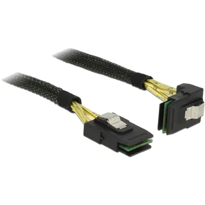 Image de SAS Kabel Delock Mini SAS -> Mini SAS St/St 1.00m gewinkelt