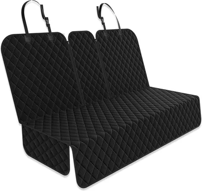 Productafbeelding van Autostoelhoes voor honden - waterdicht - antislip - voor achterbank - 132,1 cm breed - zwart