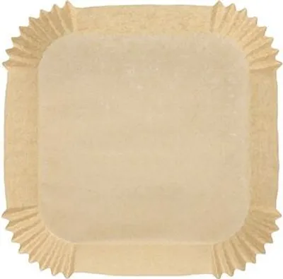 Produktbild von 1000 Papstar Backpapiere 16 cm x 16 cm x 4,5 cm braun für Heißluftfritteusen 89964